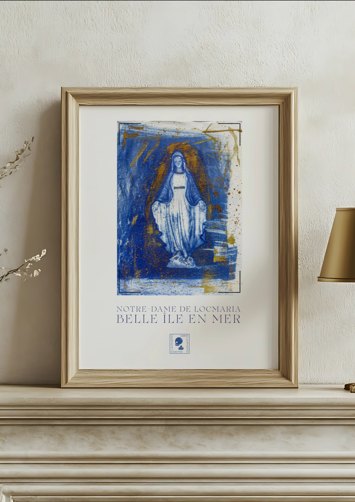 Affiche Cyanotypée (sans cadre) – Notre Dame de Locmaria