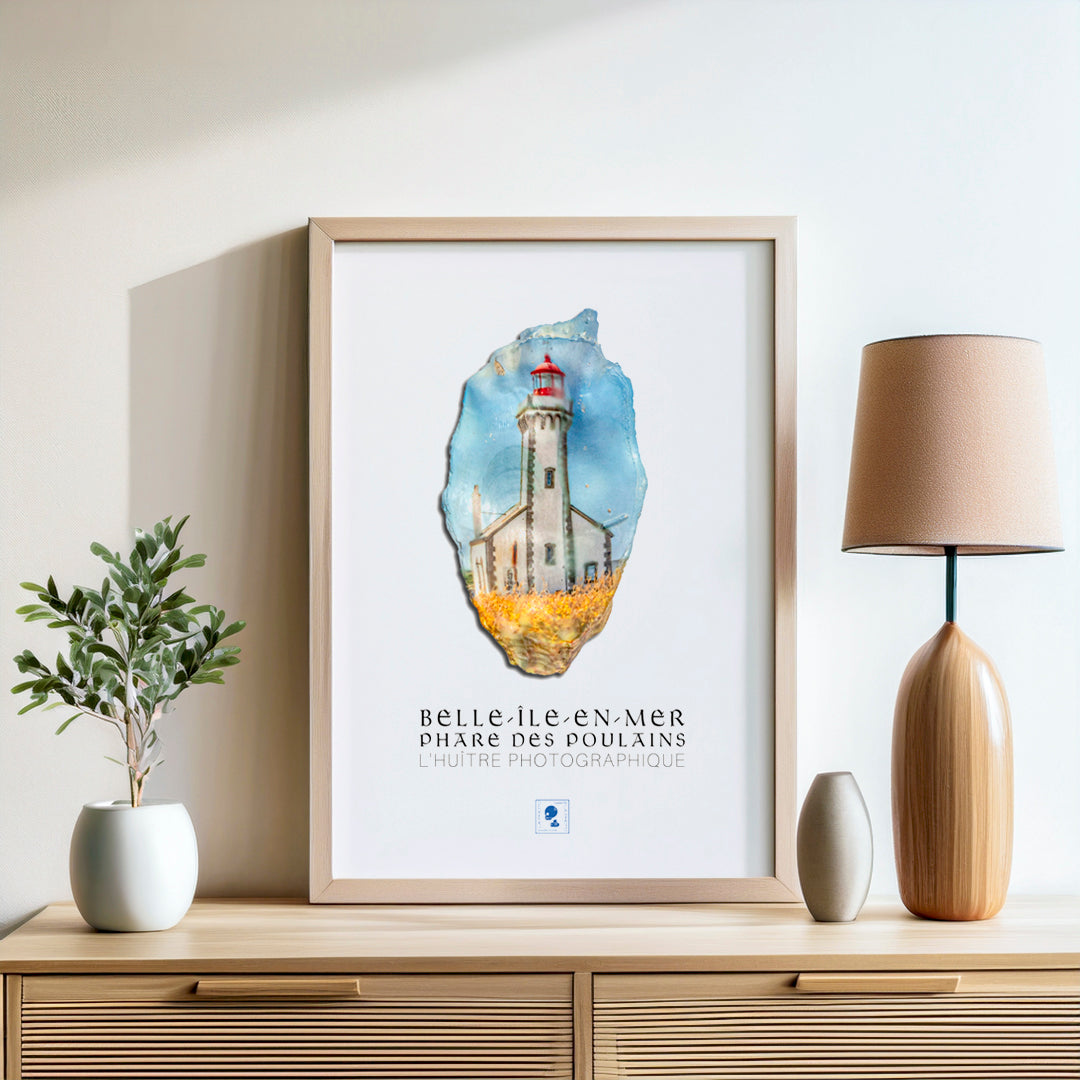 Affiche iodée (sans cadre) – Phare des Poulins - Belle-Île-en-Mer