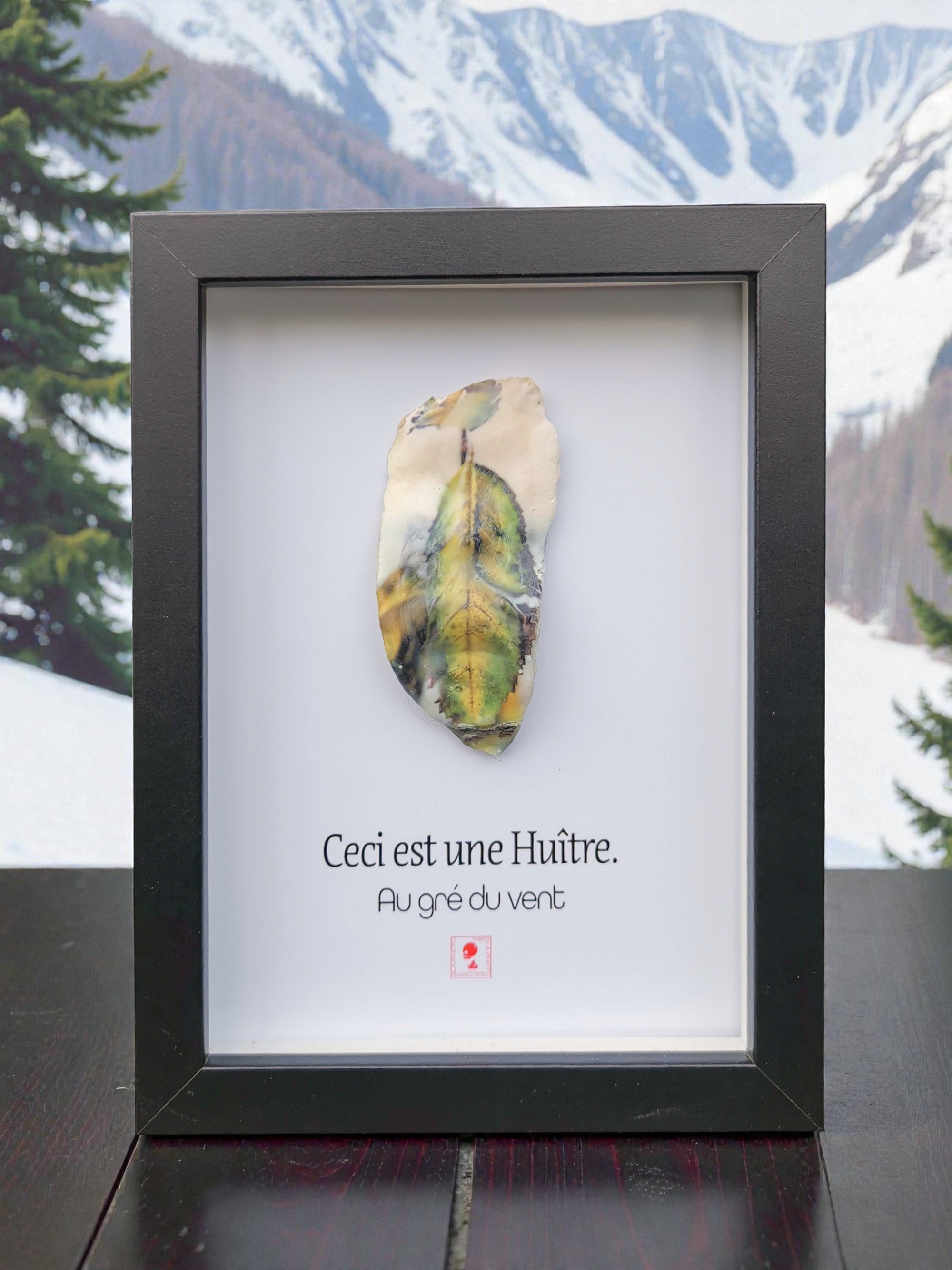Huître Photographique –Au gré du vent – Cadre Art Box 13x18 cm