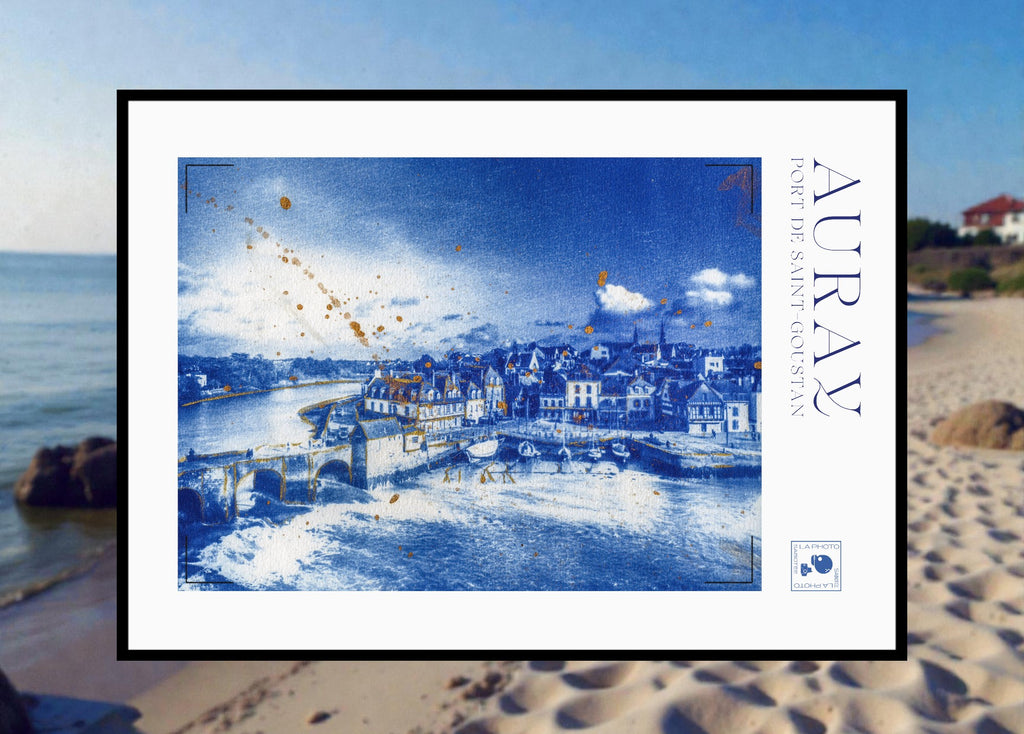 Affiche Cyanotypée (sans cadre) – Auray