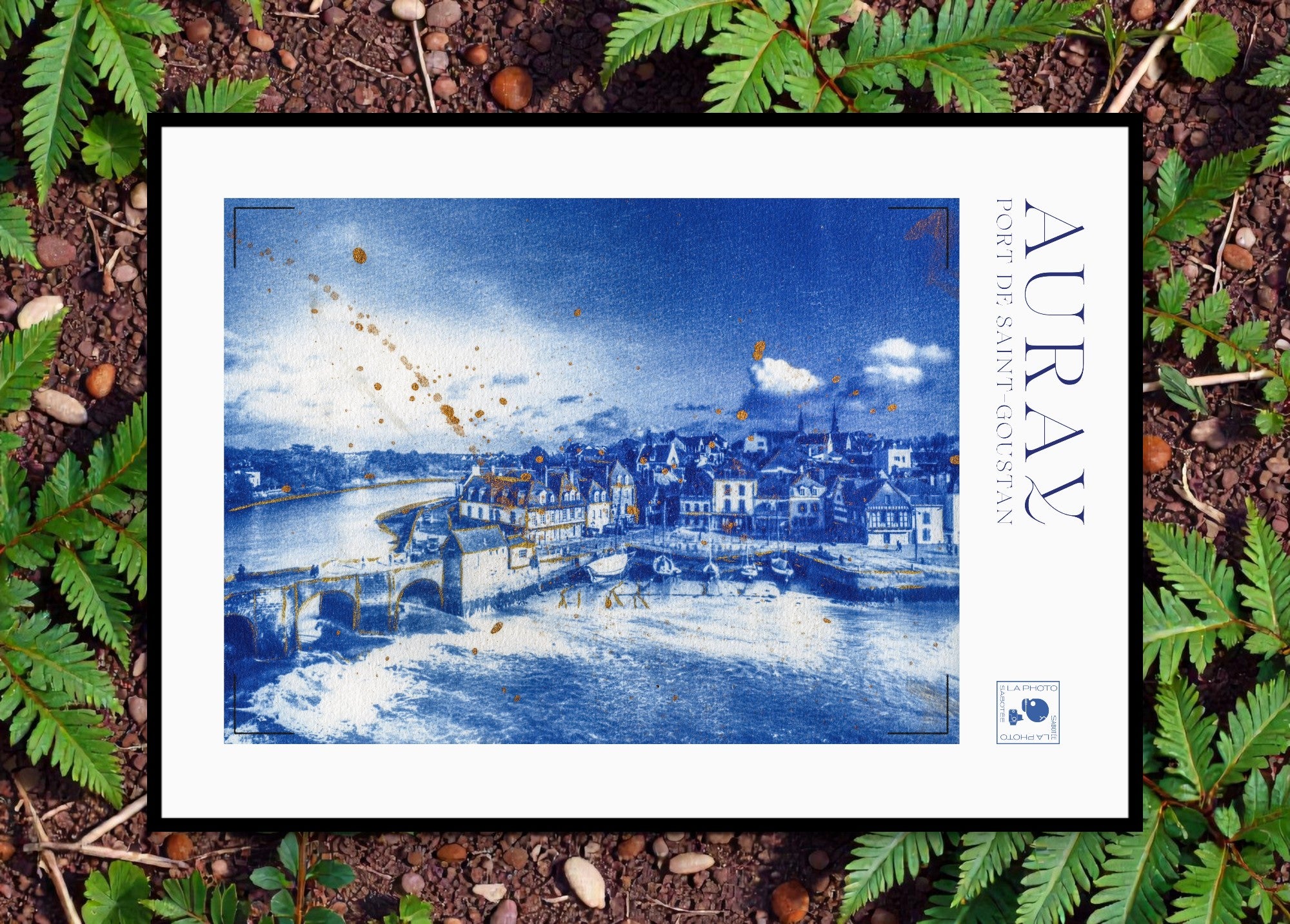 Affiche Cyanotypée (sans cadre) – Auray