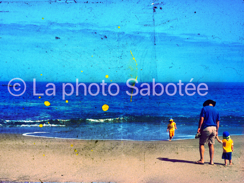 azul y amarillo - série : llamada (sans cadre)