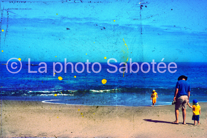 azul y amarillo - série : llamada (sans cadre)