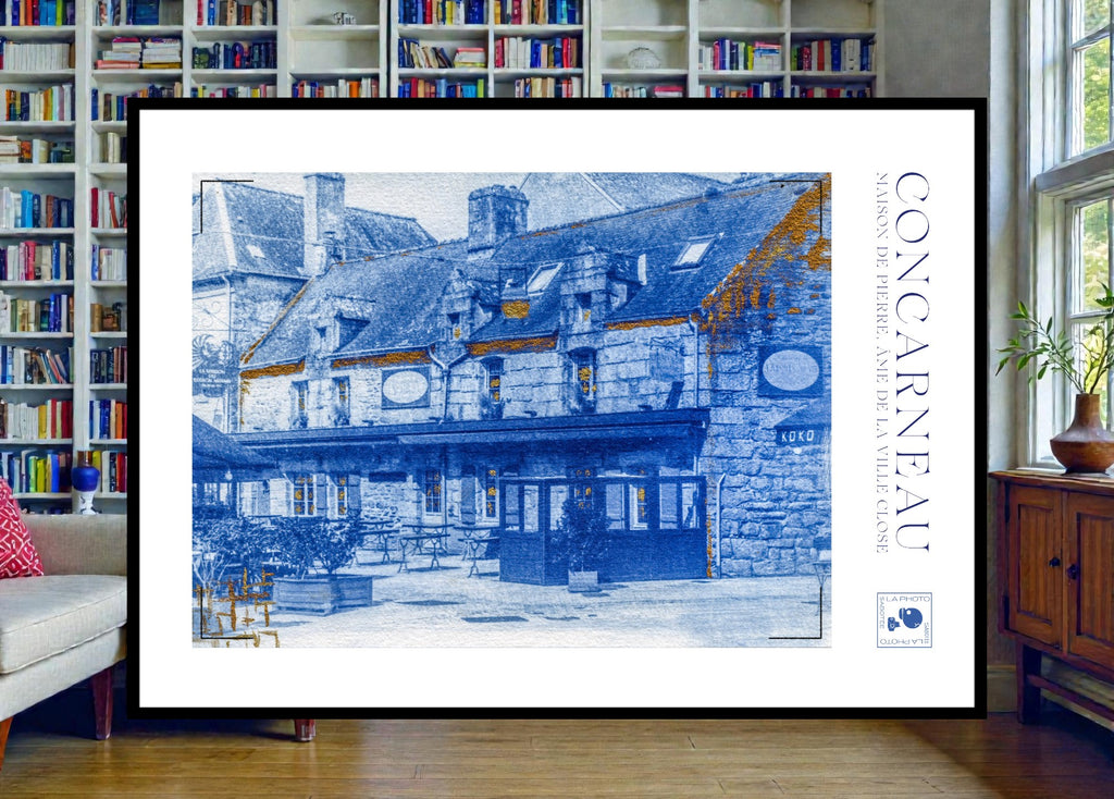 Affiche Cyanotypée (sans cadre) – Concarneau
