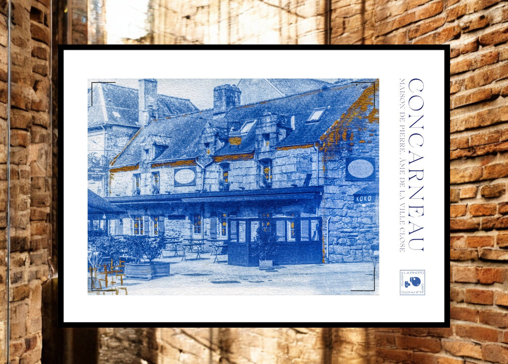 Affiche Cyanotypée (sans cadre) – Concarneau