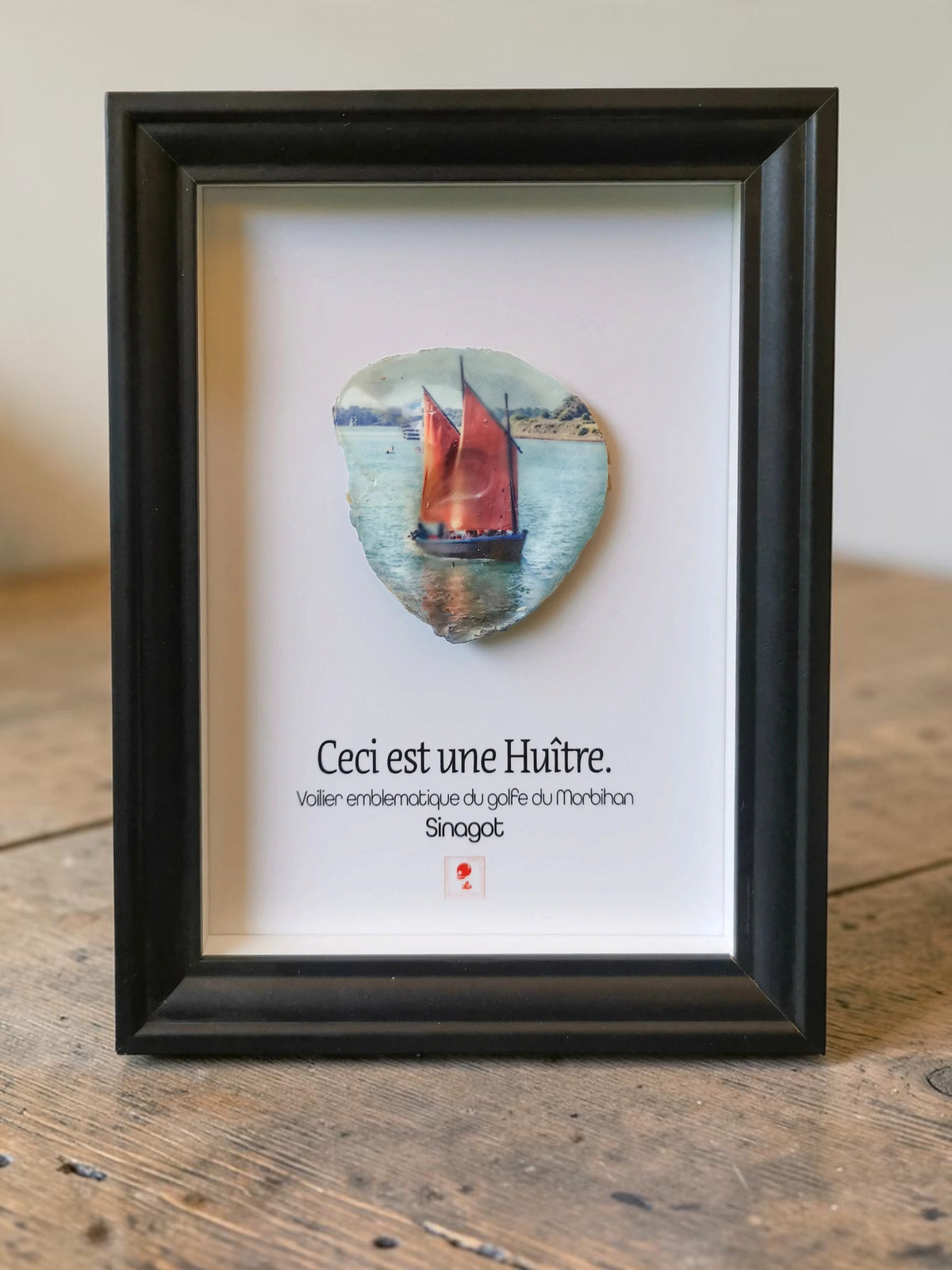 Huître Photographique – Sinagot, Île-aux-Moines – Cadre Art Box 13x18 cm