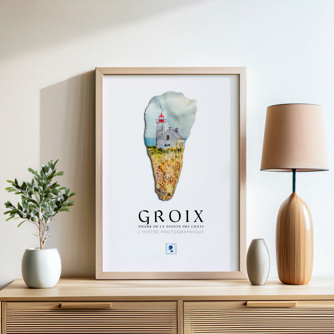 Affiche iodée – Phare de la Pointe des Chats, Groix