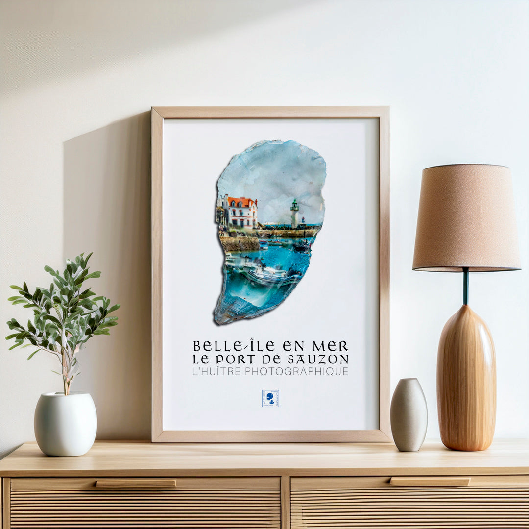 Affiche iodée – Port de Sauzon, Belle-Île-en-Mer