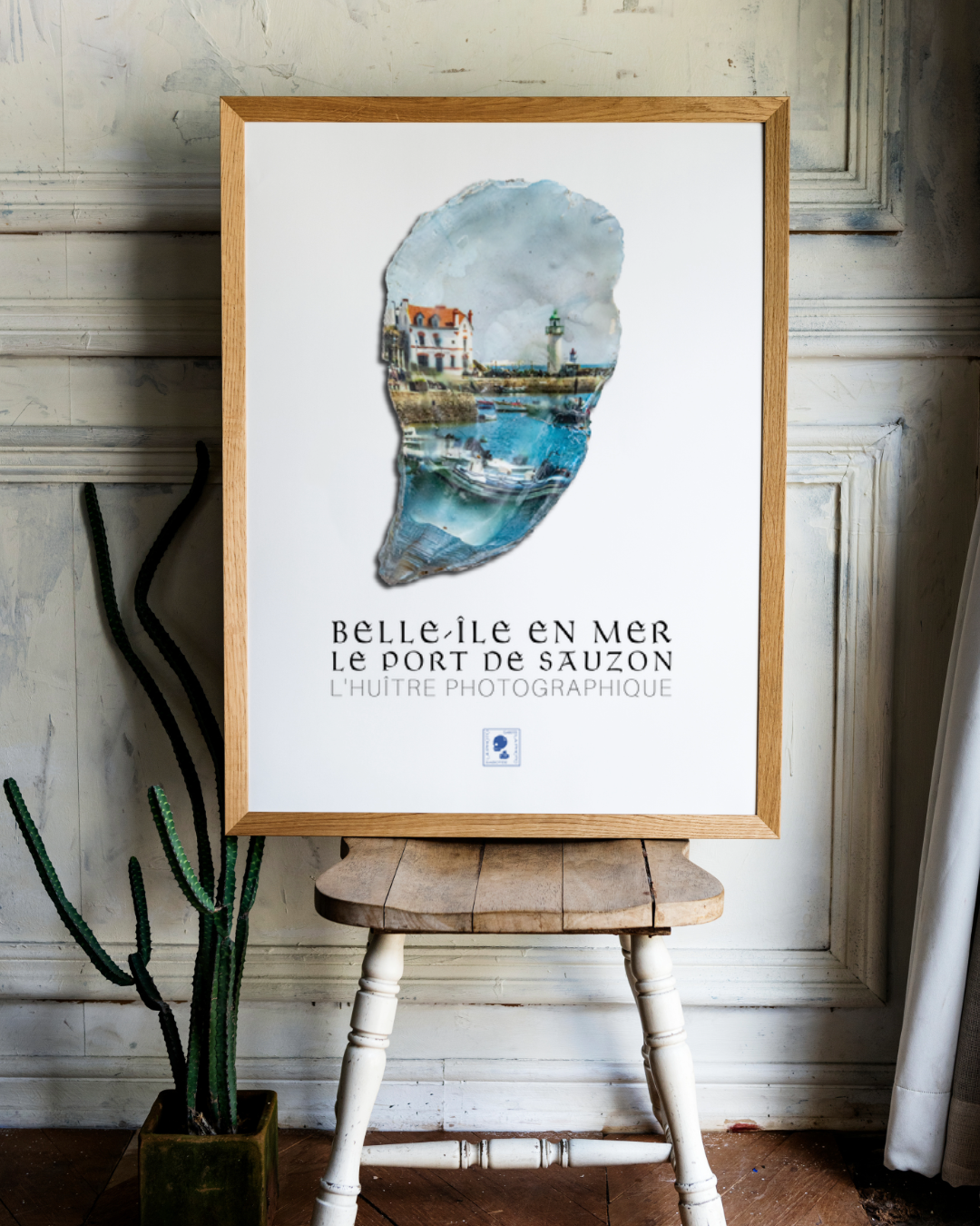 Affiche iodée (sans cadre) – Port de Sauzon, Belle-Île-en-Mer