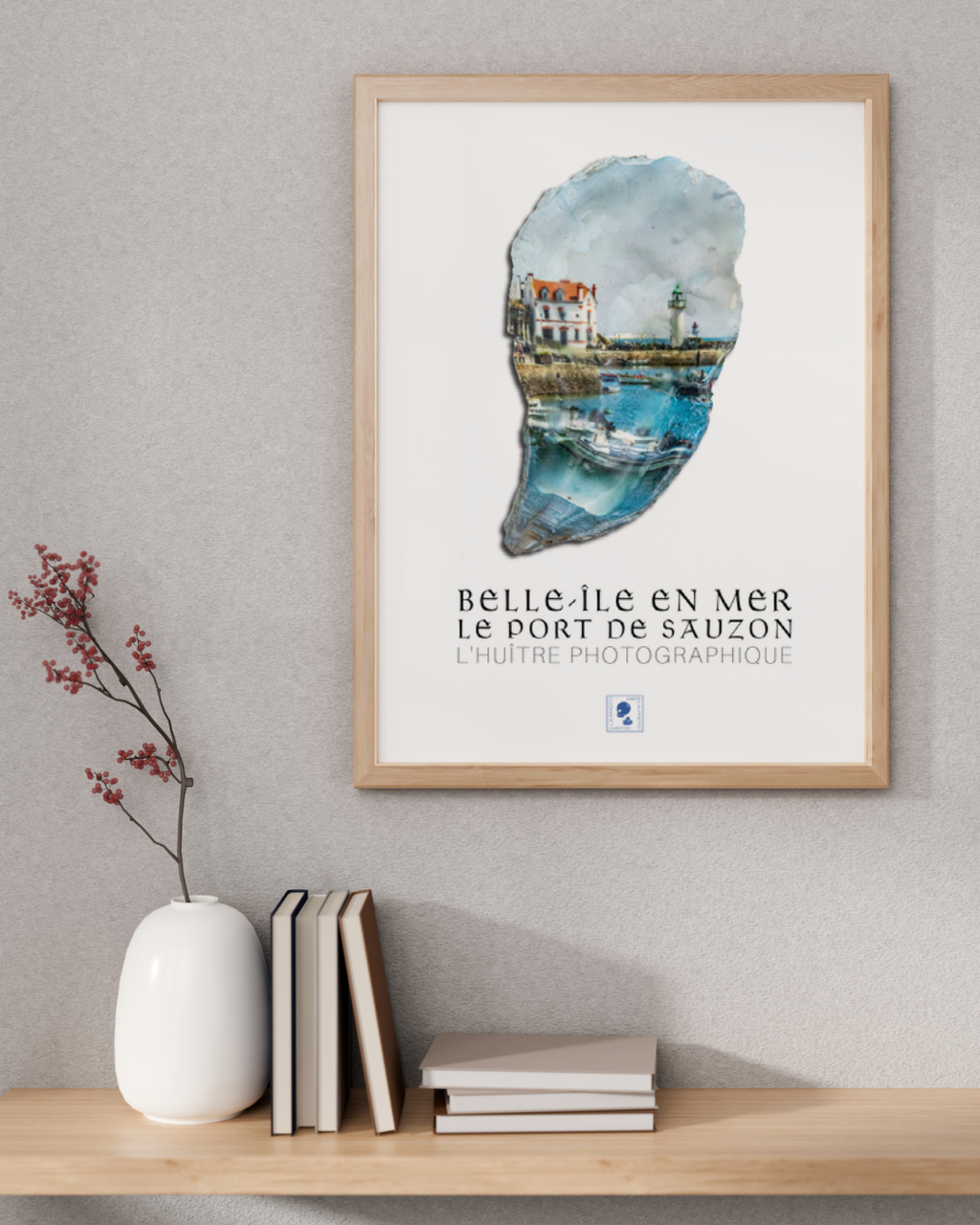 Affiche iodée (sans cadre) – Port de Sauzon, Belle-Île-en-Mer