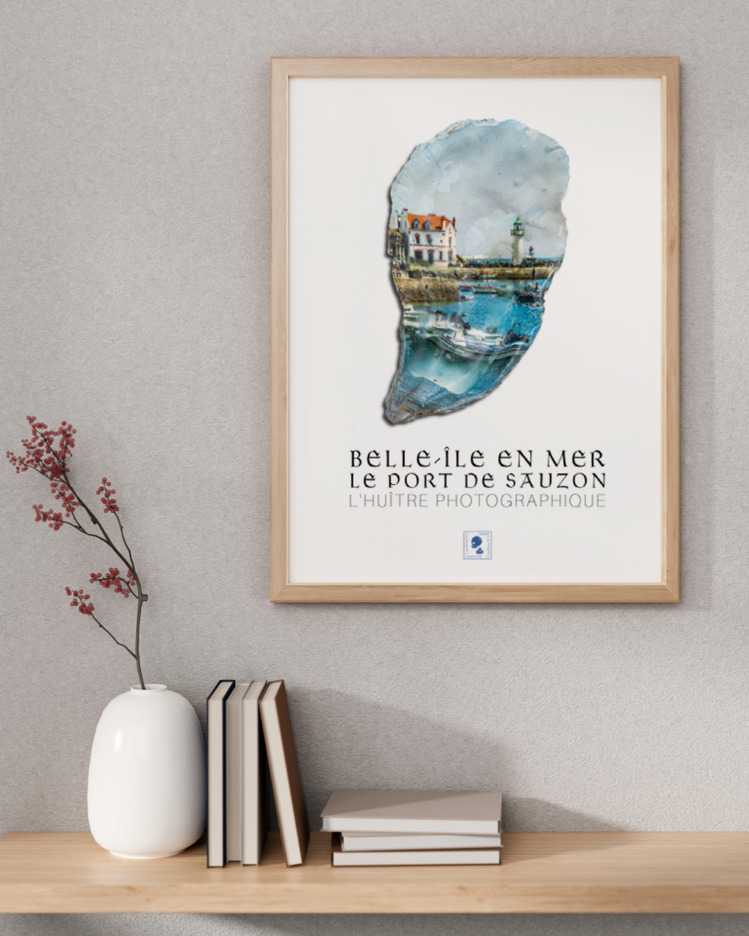 Affiche iodée (sans cadre) – Port de Sauzon, Belle-Île-en-Mer