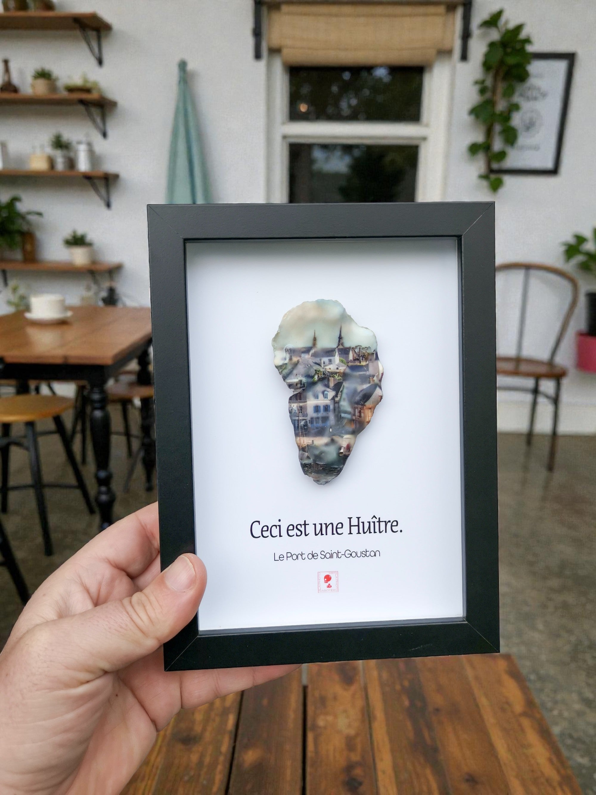 Huître Photographique – Le port Saint-Goustan, Auray – Cadre Art Box 13x18 cm