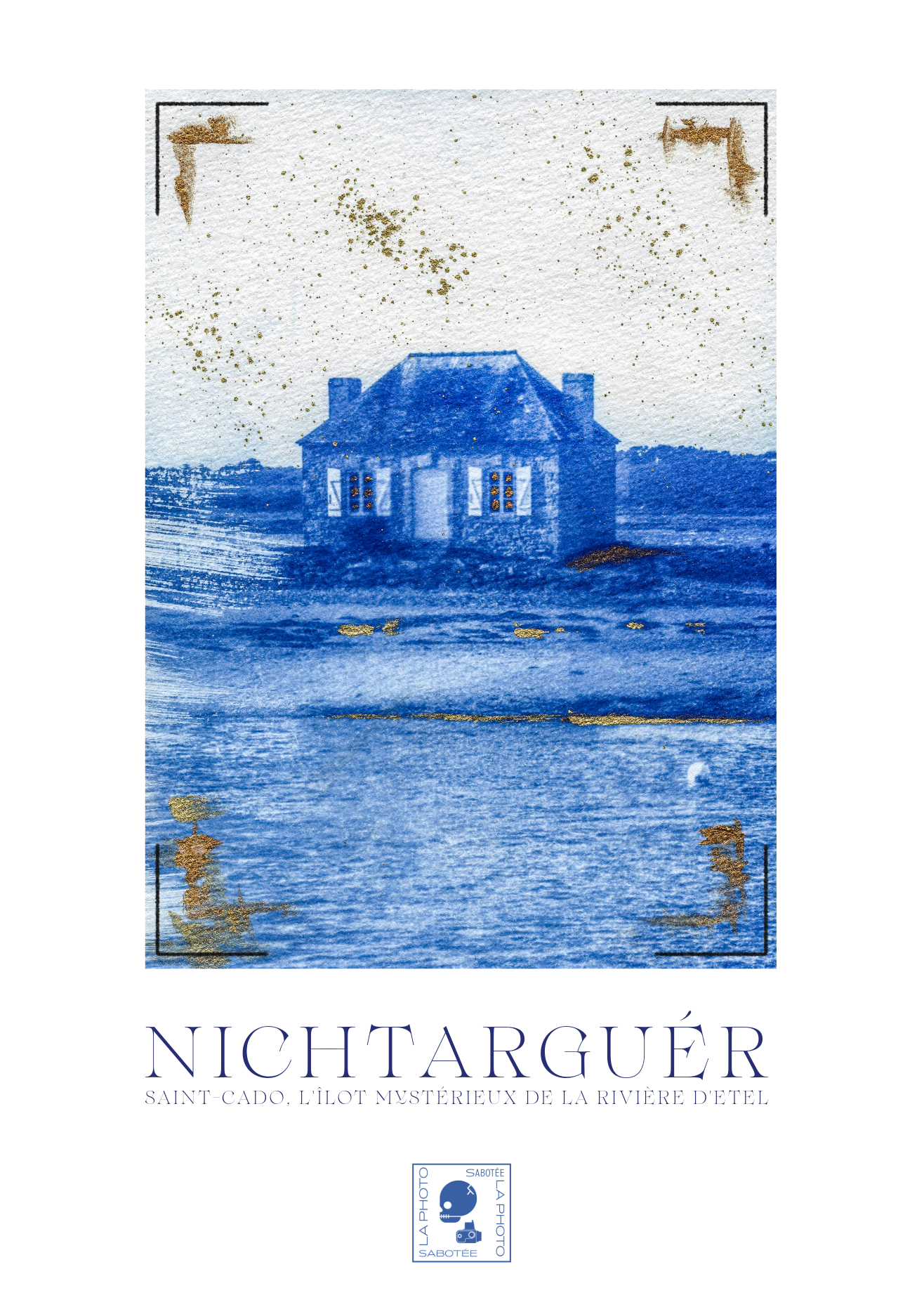 Affiche Cyanotypée (sans cadre) – St Cado.