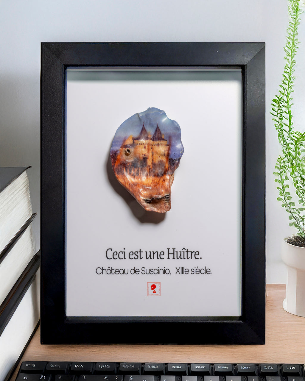 Huître Photographique – Château de Suscinio – Cadre Art Box 13x18 cm