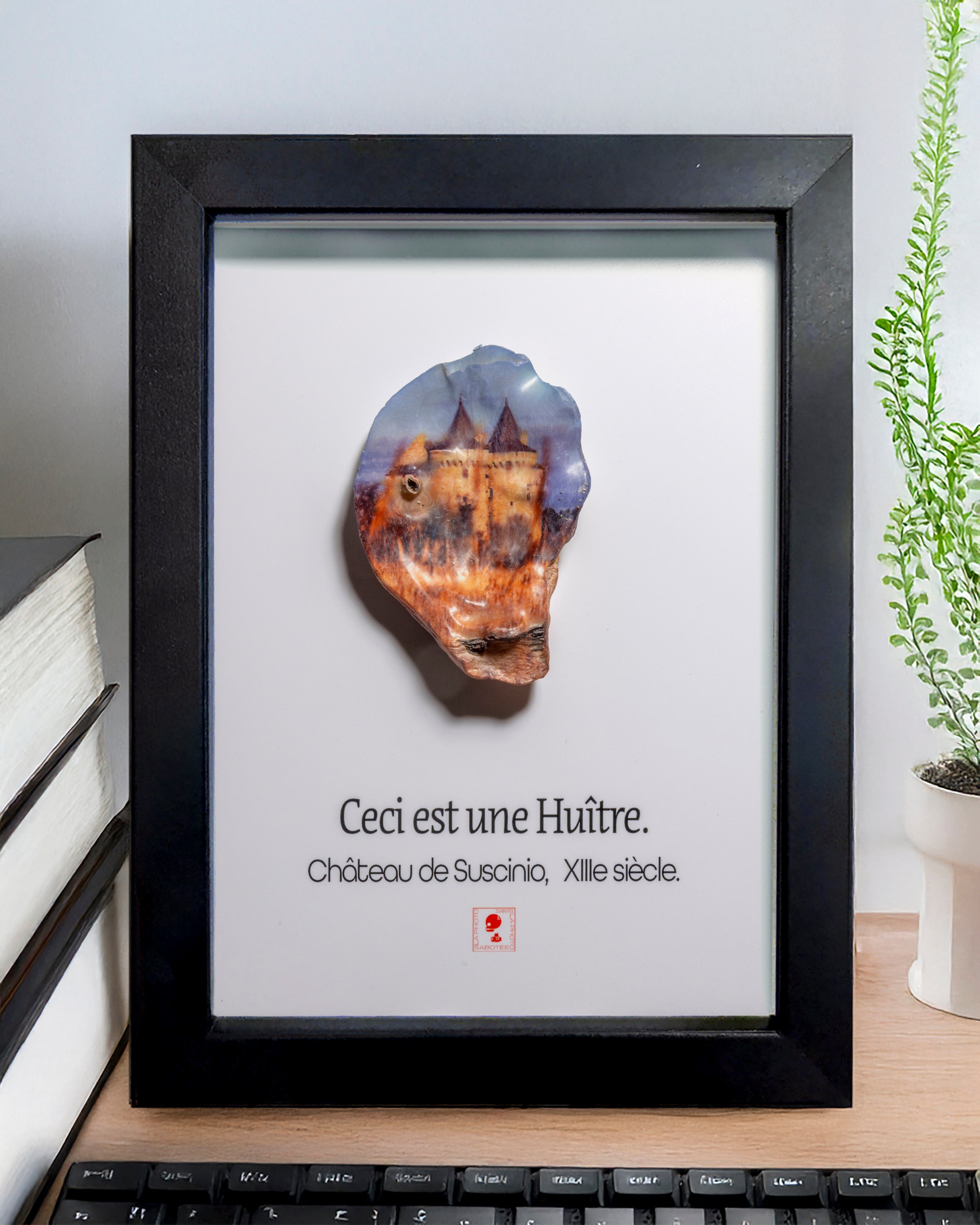 Huître Photographique – Château de Suscinio – Cadre Art Box 13x18 cm