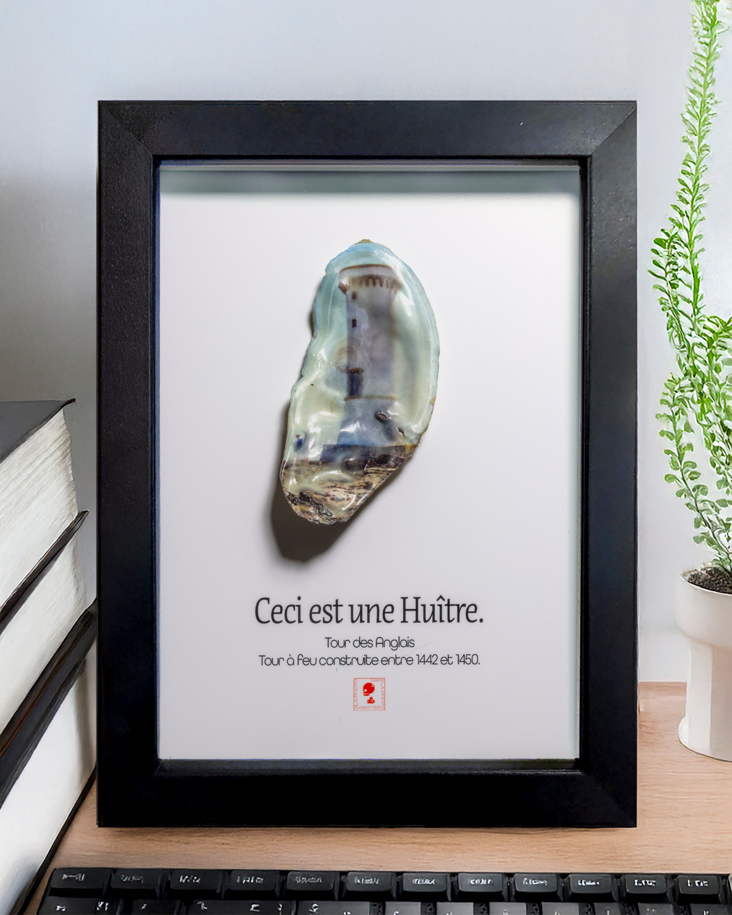 Huître Photographique – Tour des Anglais  – Cadre Classique 13x18 cm