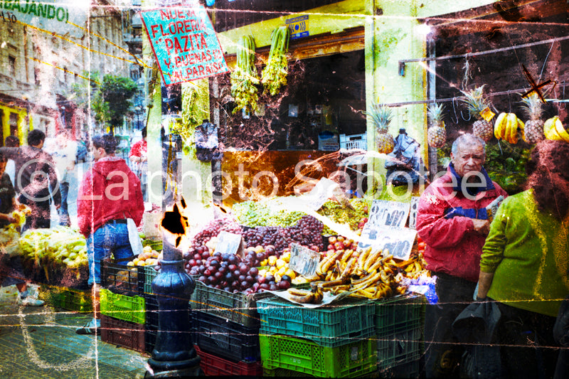 Un Marché - Valparaíso. série : llamada (sans cadre)