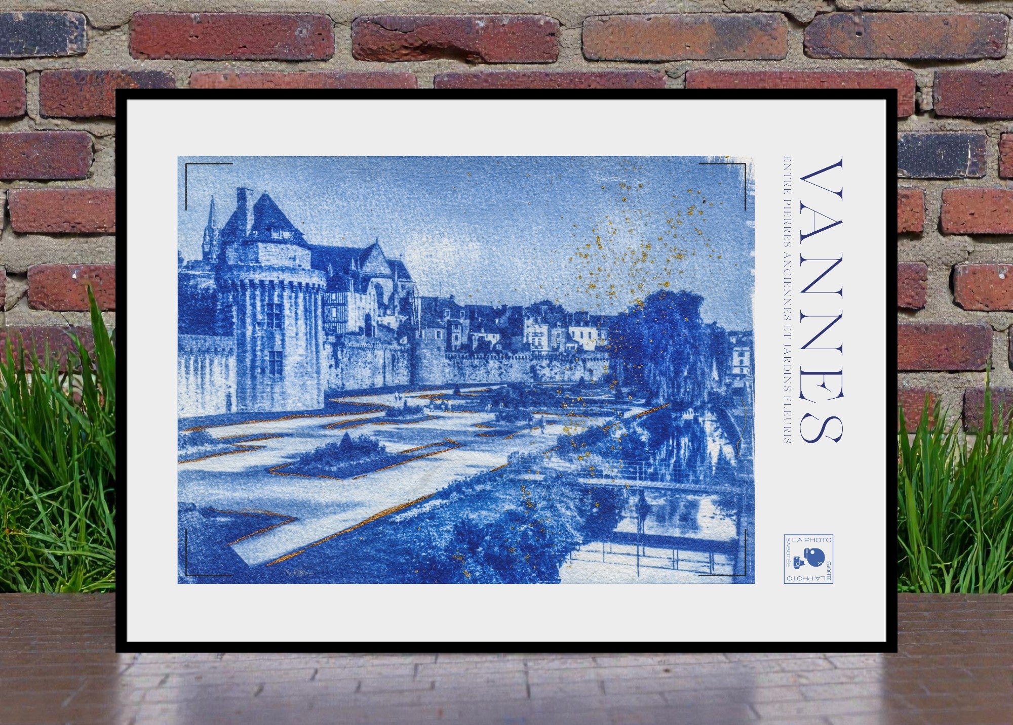 Affiche Cyanotypée (sans cadre) – Vannes