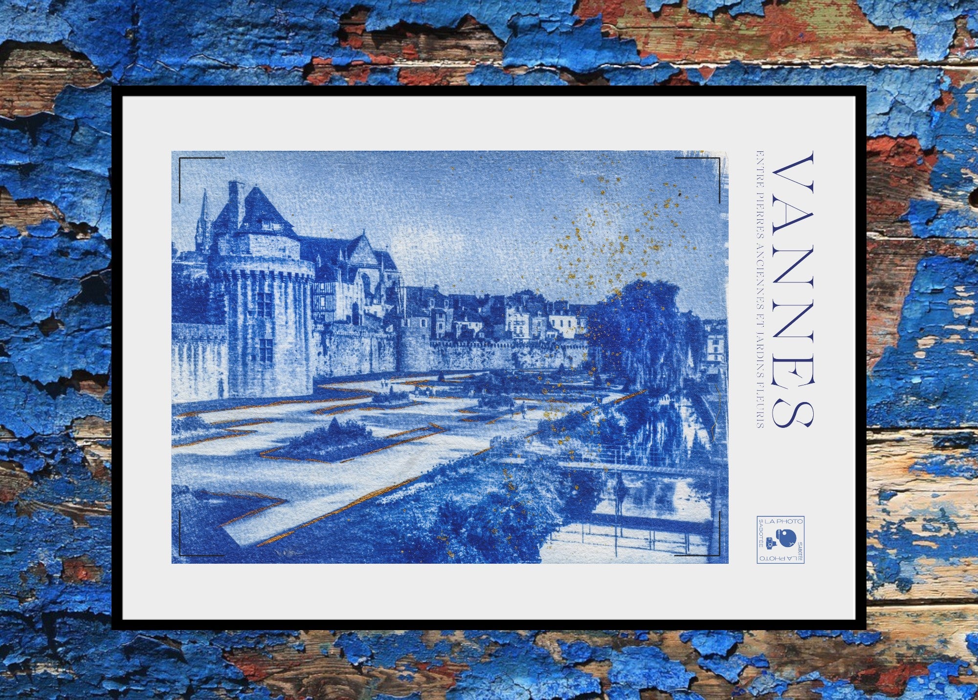 Affiche Cyanotypée (sans cadre) – Vannes
