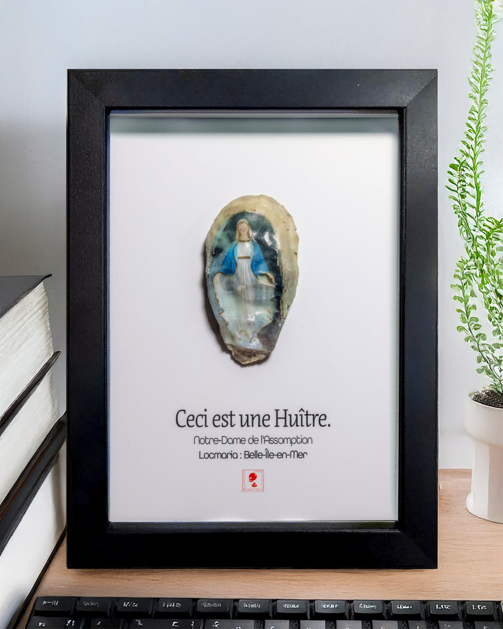Huître Photographique – Notre dame de la redemption, Belle ile en mer – Cadre Art Box 13x18 cm