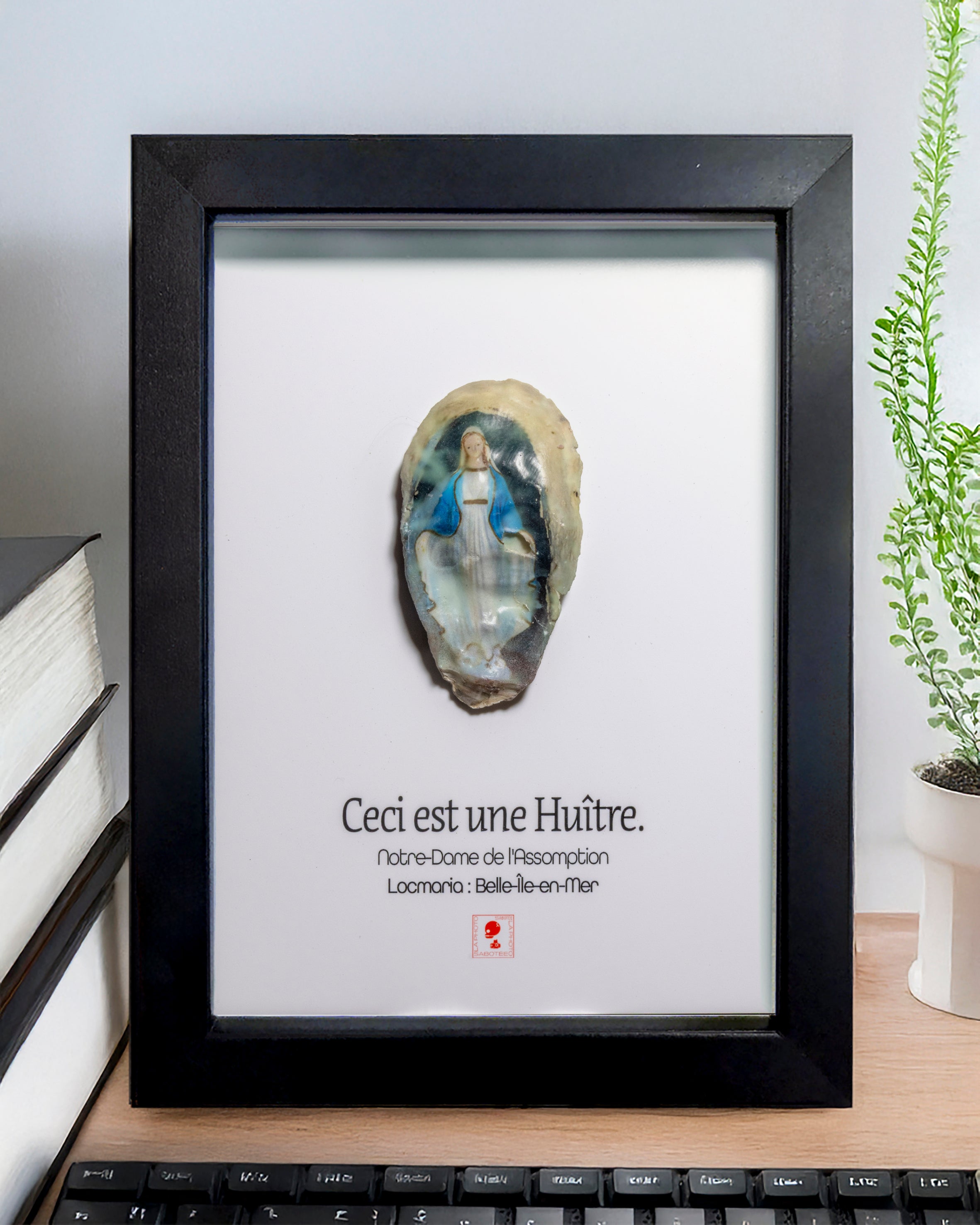 Huître Photographique – Notre dame de la redemption, Belle ile en mer – Cadre Art Box 13x18 cm