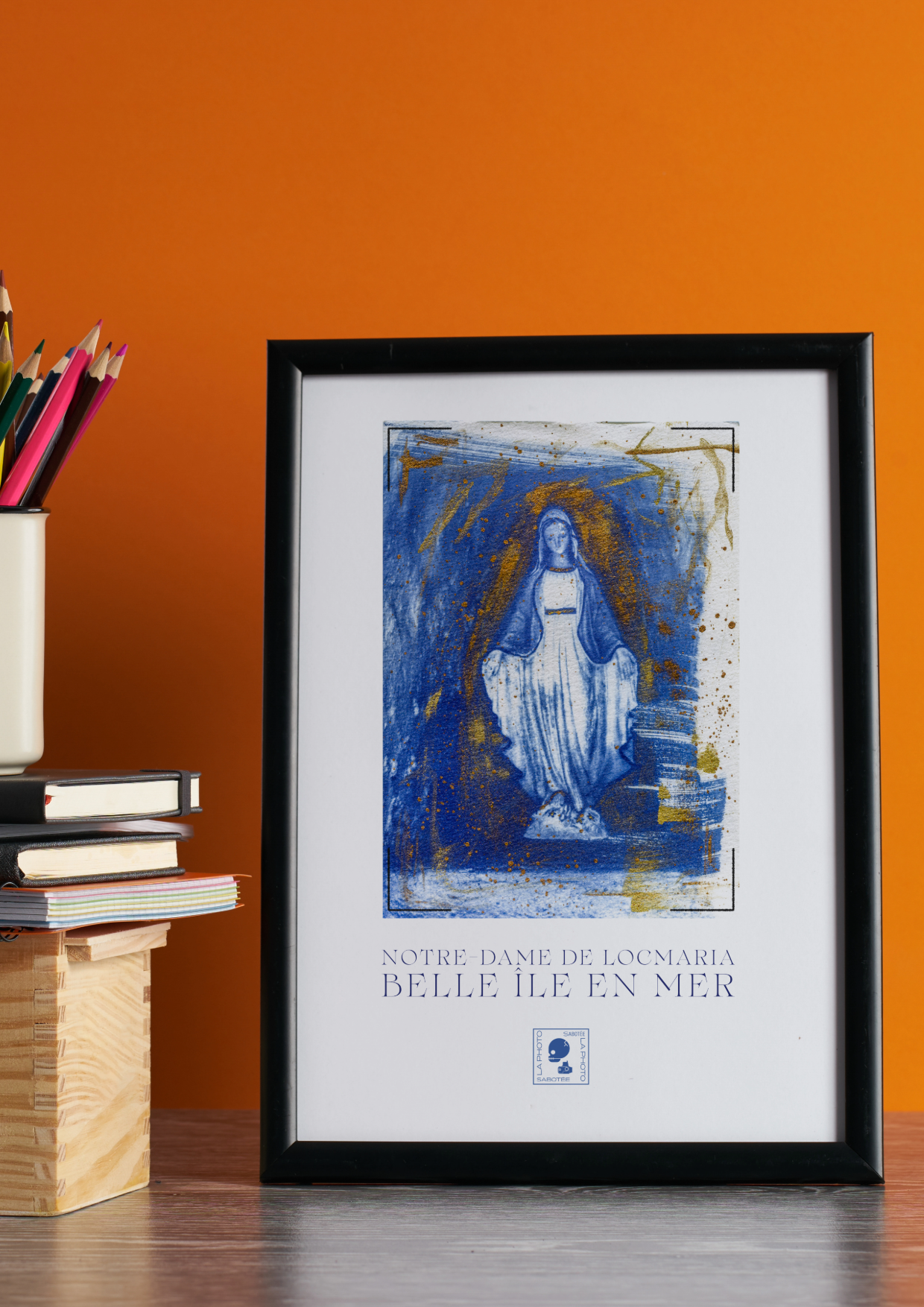 Affiche Cyanotypée (sans cadre) – Notre Dame de Locmaria